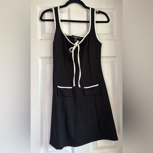 Lulu's Black and White Sheath Mini Dress